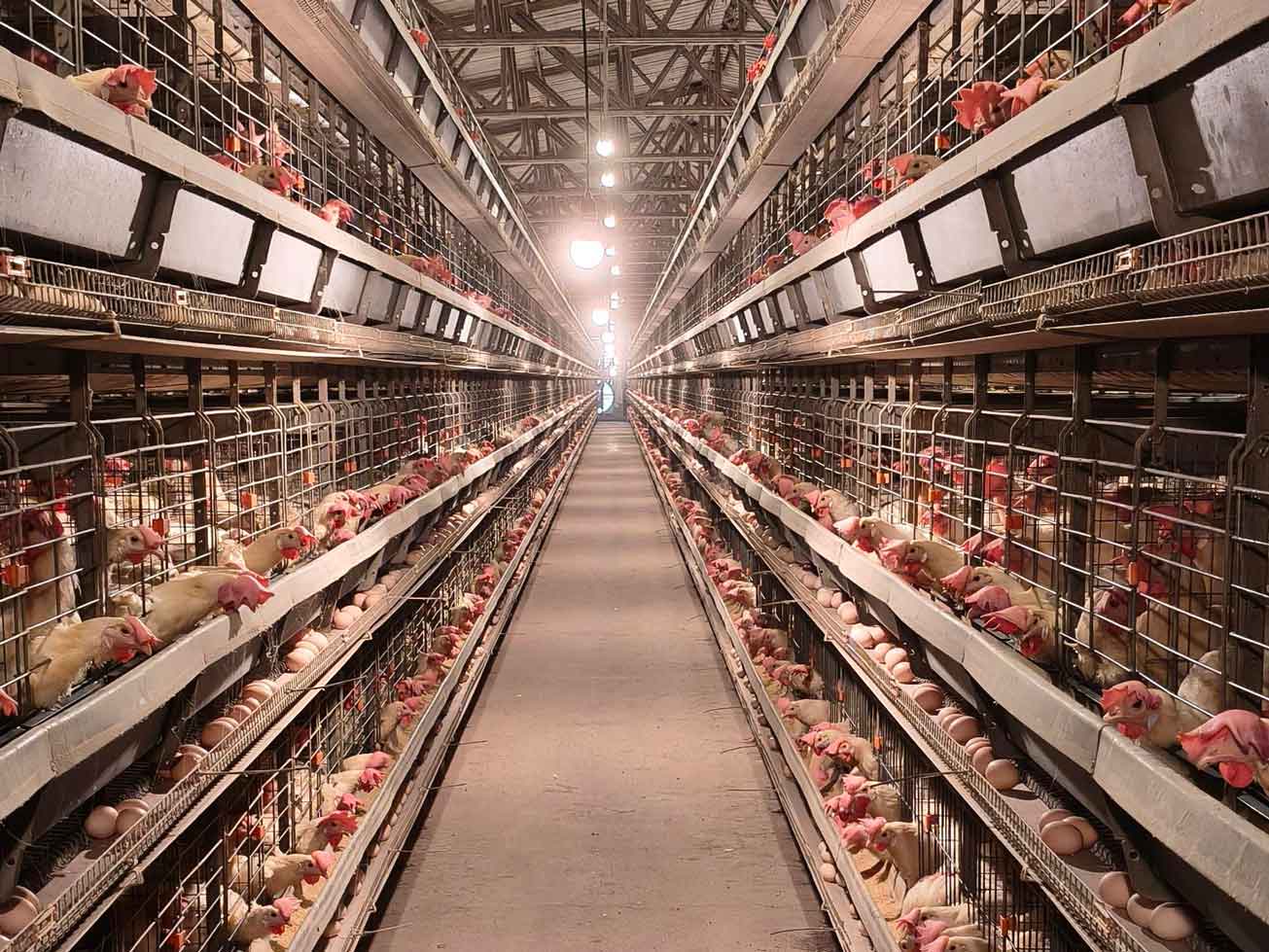 Layer Hen Rearing and Management in a battery system in poultry